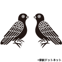 向い鳩の家紋情報 家紋検索no 1 家紋ドットネット 日本最大 家紋7 000種以上を掲載