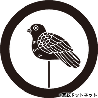 丸に杖鳩の家紋情報 家紋検索no 1 家紋ドットネット 日本最大 家紋7 000種以上を掲載