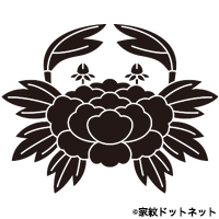 蟹牡丹の家紋情報 家紋検索no 1 家紋ドットネット 日本最大 家紋7 000種以上を掲載